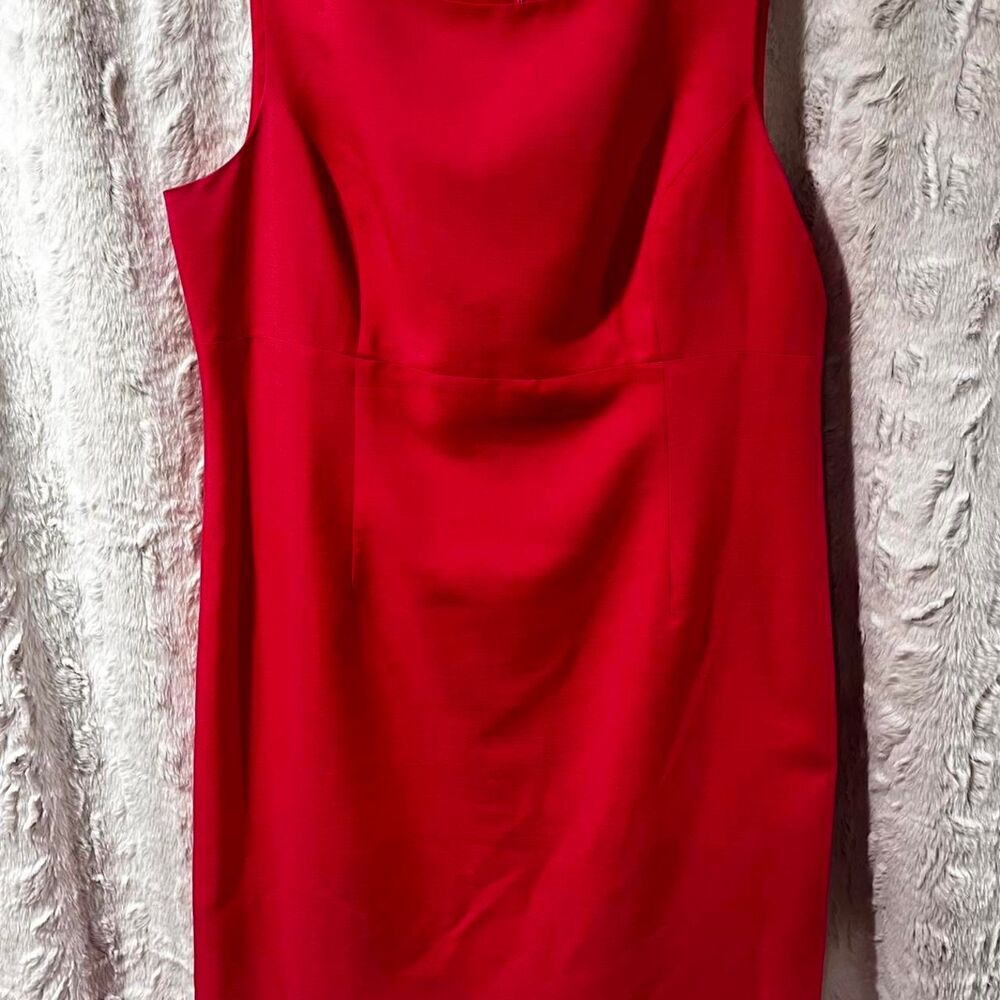 BLACK LABEL BY EVAN-PICONE HOT PINK/RED SIZE 16 sleeveless dress